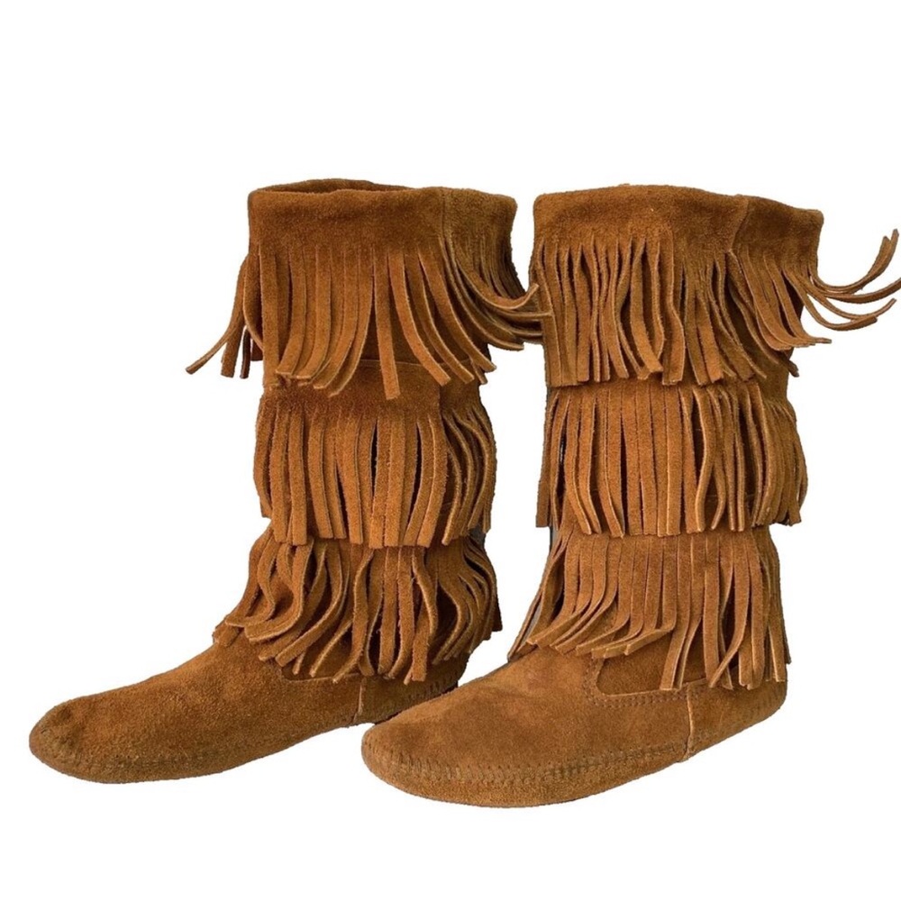 Minnetonka suede boots